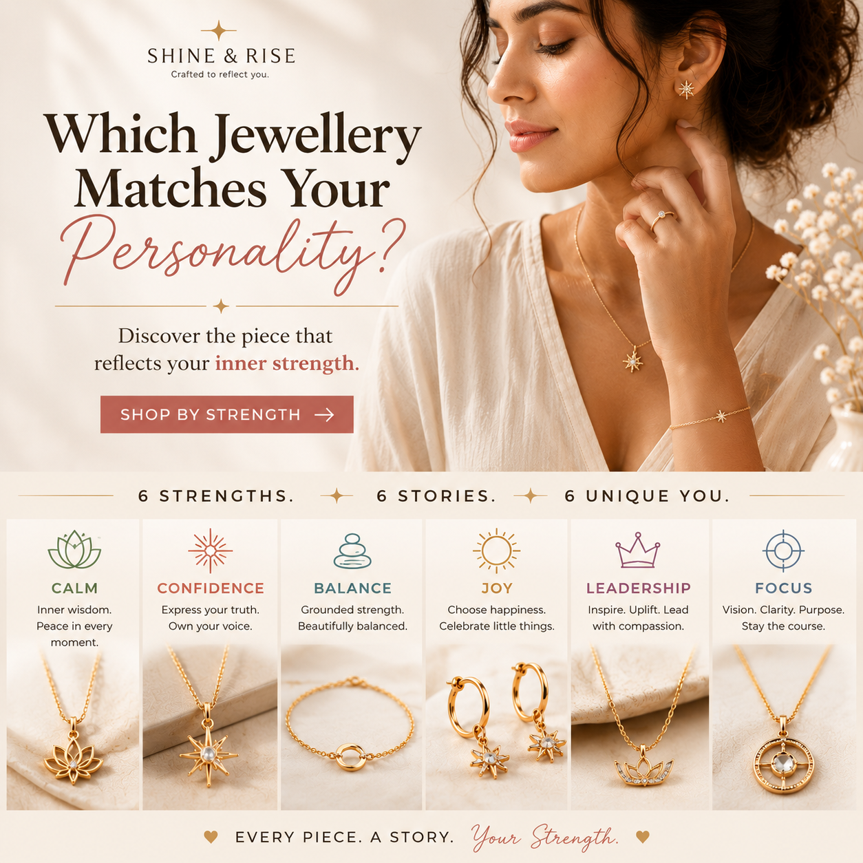 Which Jewellery Matches Your Personality? Discover the Piece That Reflects Your Inner Strength