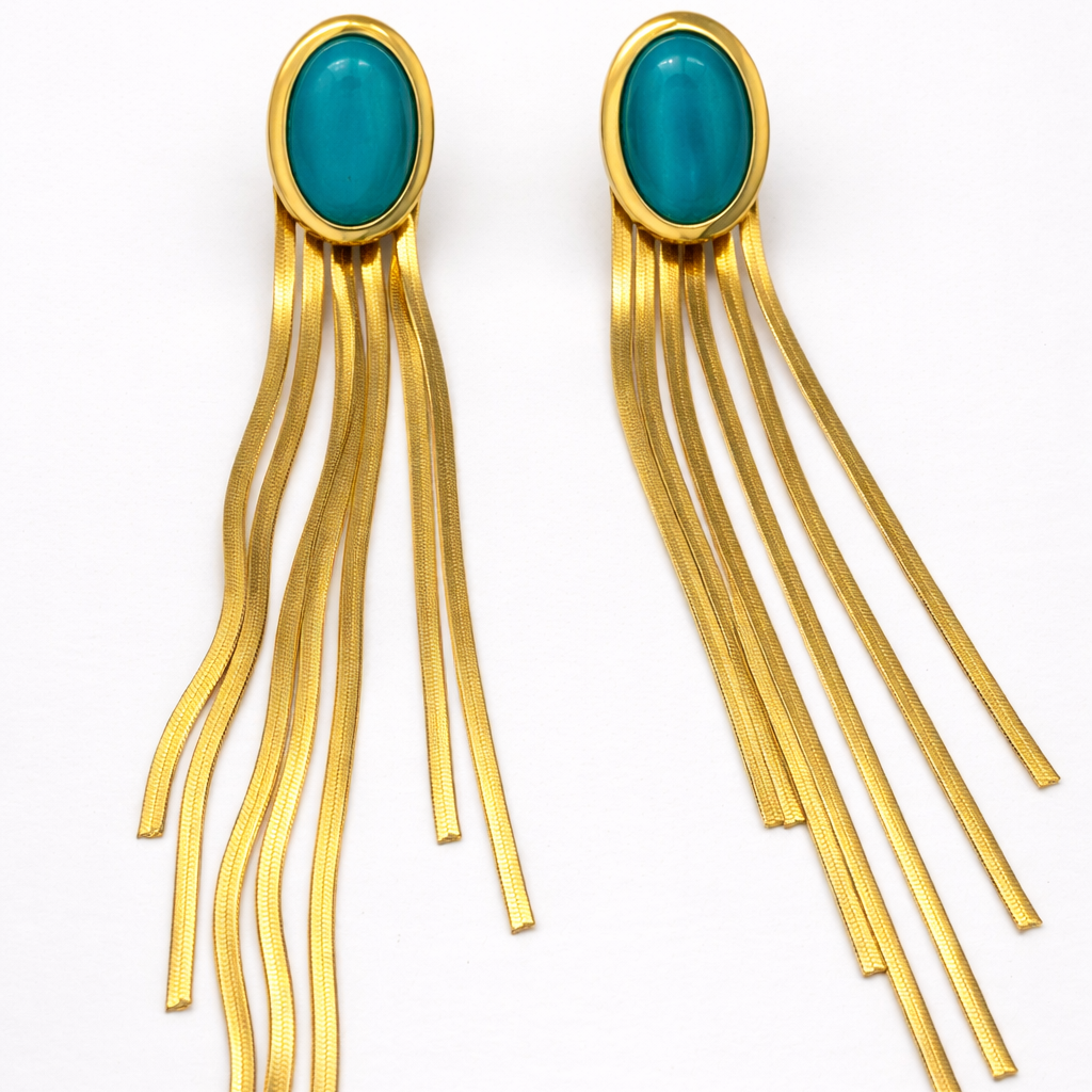 Turquoise  Flow Earrings