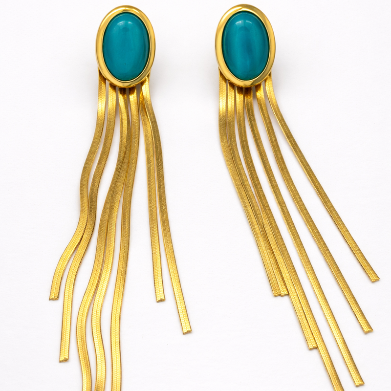 Turquoise  Flow Earrings