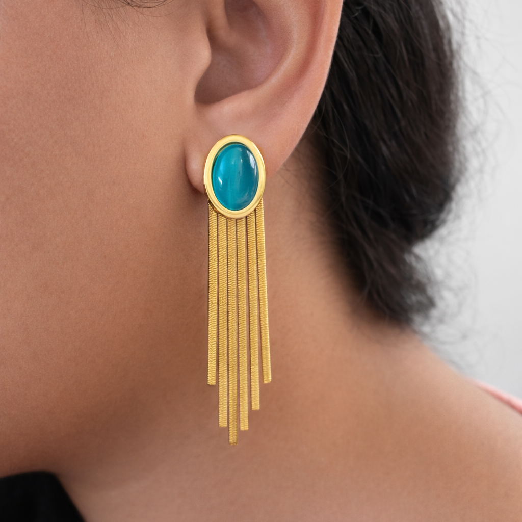 Turquoise  Flow Earrings