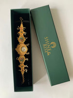 Arohi – Heritage Leaf Gold-Tone Watch Bracelet