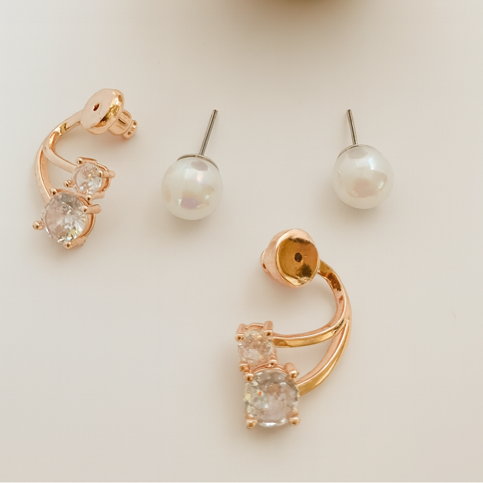 Aurora Pearl & Crystal Studs