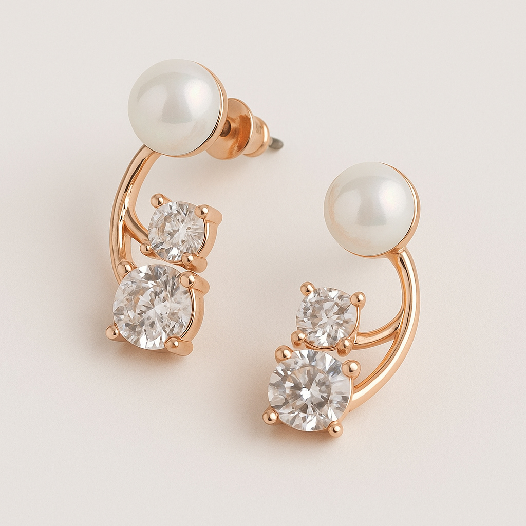 Aurora Pearl & Crystal Studs