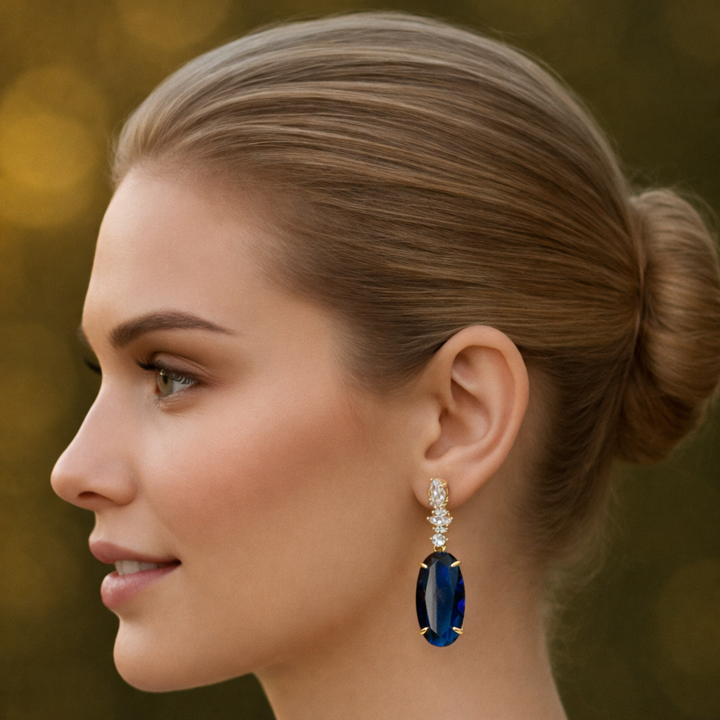 Midnight Grace Drop Earrings