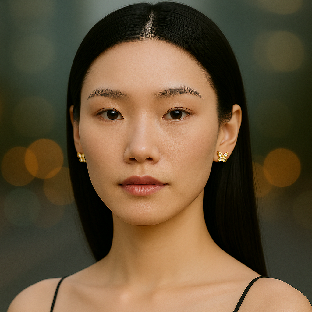 Butterfly Crystal Studs