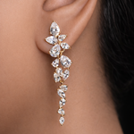 Crystal Vine Drop Earrings