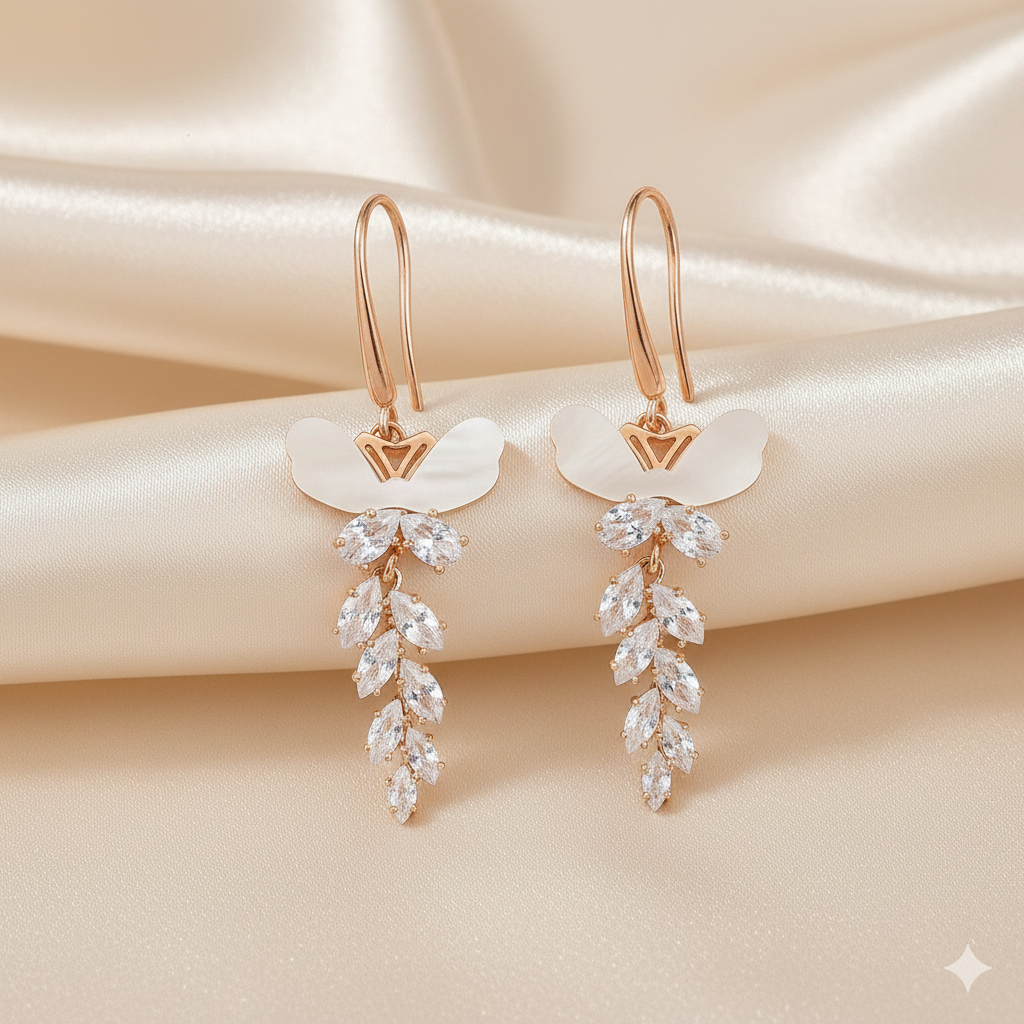 Ethereal Bloom Drop Earrings