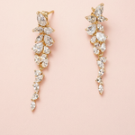 Crystal Vine Drop Earrings