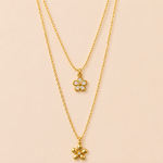 Golden Bloom Layered Necklace