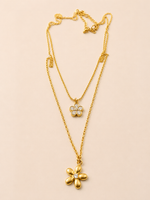 Golden Bloom Layered Necklace