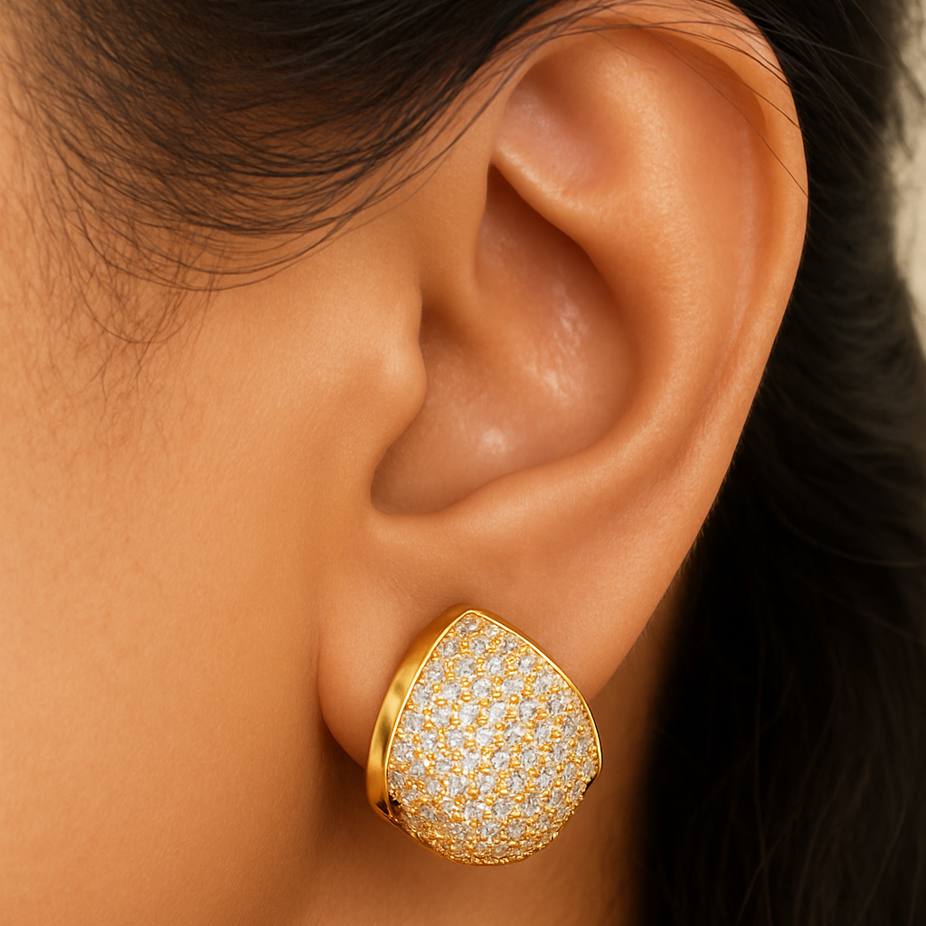 Golden Glow Cushion Studs