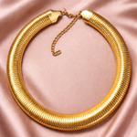 Golden Anchor Collar Necklace