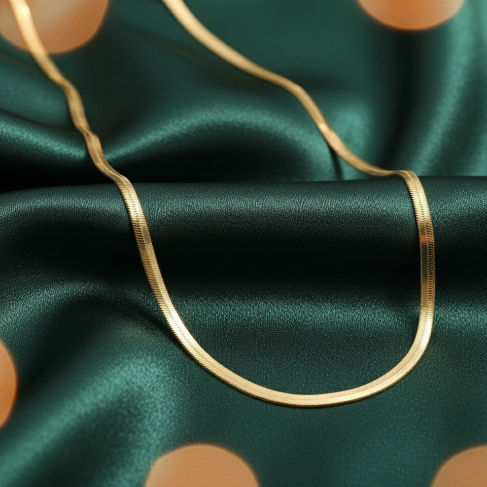 Golden Snake Chain Necklace