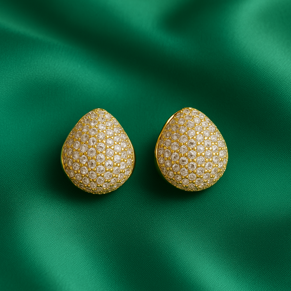 Golden Glow Cushion Studs
