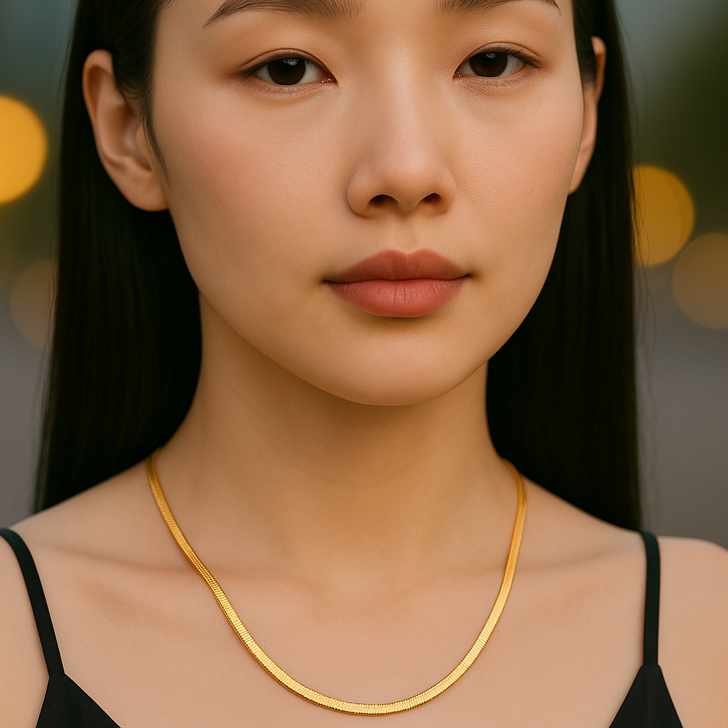 Golden Snake Chain Necklace