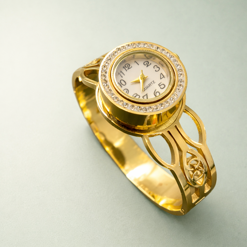G Golden Tone Bracelet Watch