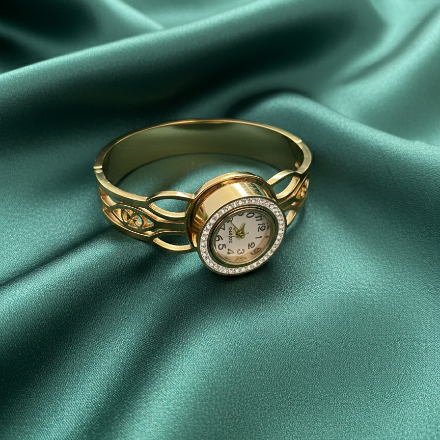 G Golden Tone Bracelet Watch