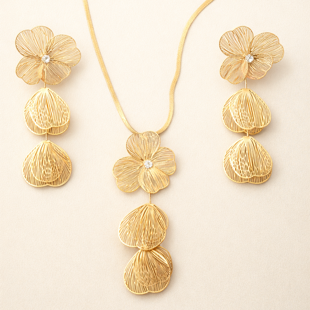 Golden Bloom Cascade Set