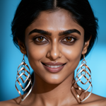 Golden Swirl Drop Earrings