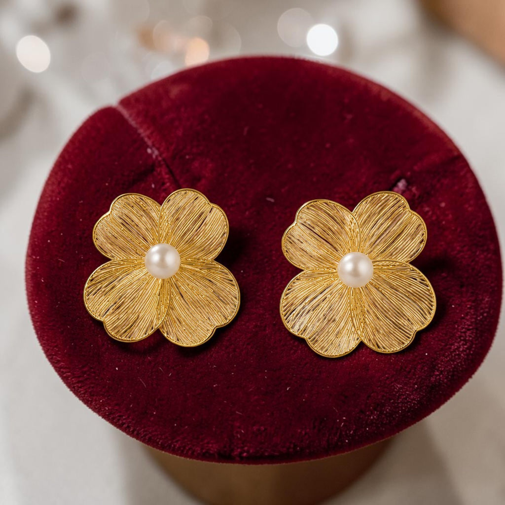 Pearl Blossom Grace Studs