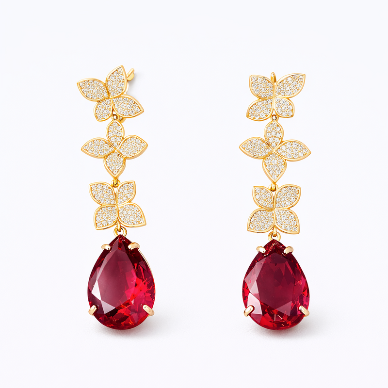 Petal Drop Earrings