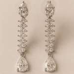 Radiant Marquise American Diamonds Neckalce and Earrings Set