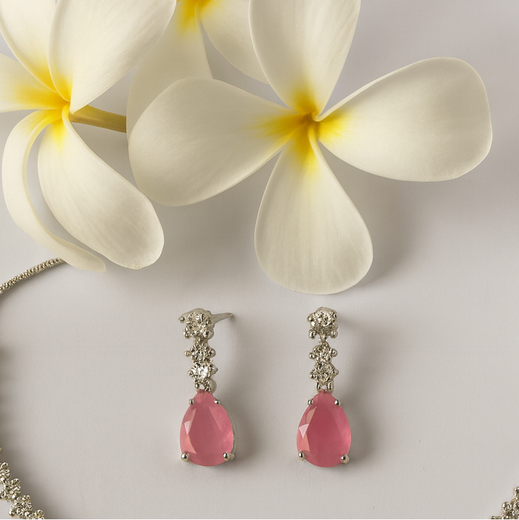 Rose Elegance Necklace and Earrings Set