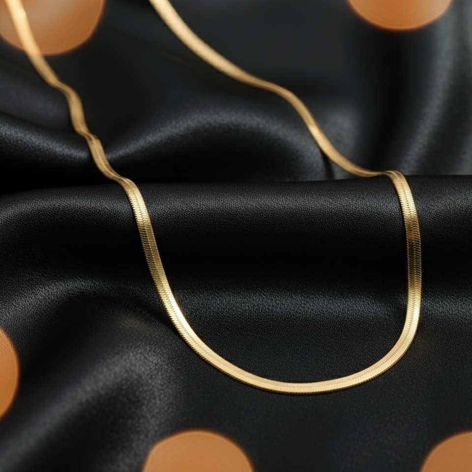 Golden Snake Chain Necklace