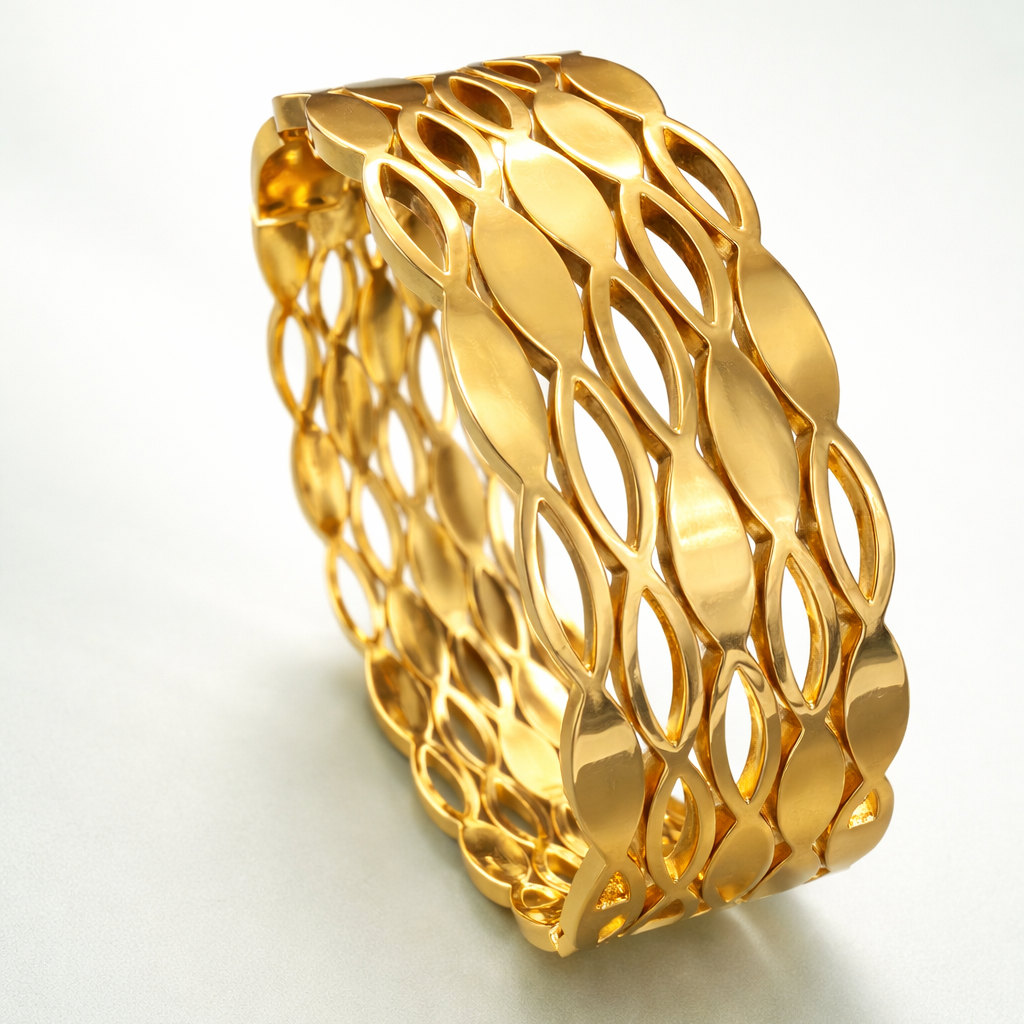 Modern Gold Mesh Bracelet