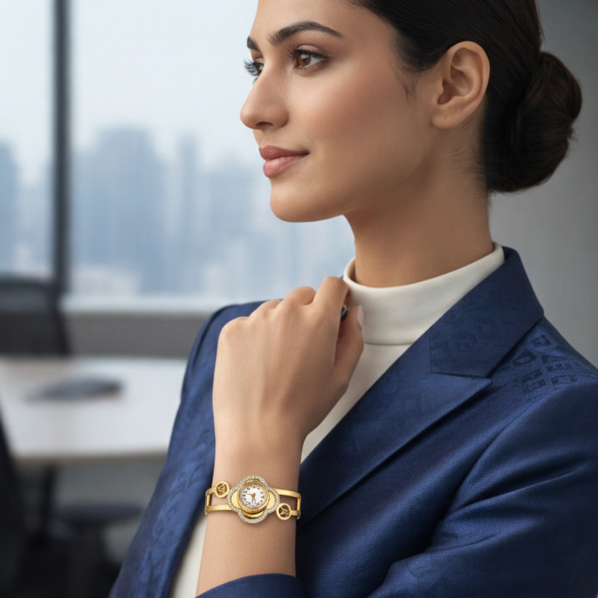 VL Classic Gold Tone Watch